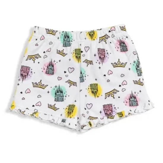 Disney Princess Princess Moana Rapunzel Jasmine Belle Baby Girls Tank Top and French Terry Shorts Infant image {3}