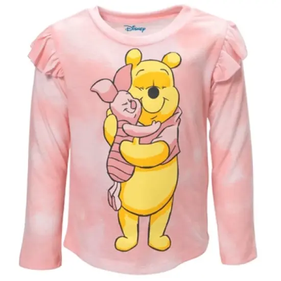 Disney Winnie the Pooh Baby Girls Pullover Fleece Sweatshirt and Leggings Outfit Set Infant image {2}