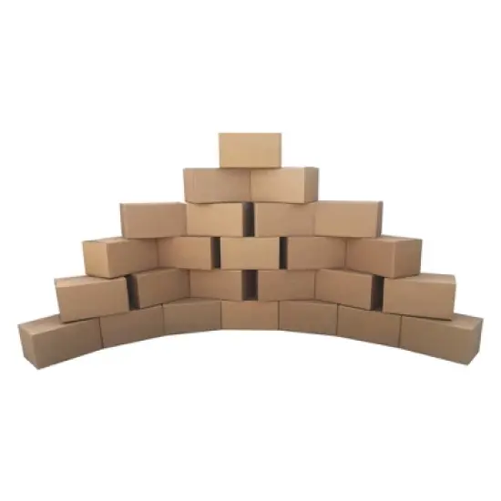 UOFFICE Bulk Pack of 50 Corrugated Boxes 12" x 10" x 6" Shipping Boxes image {4}