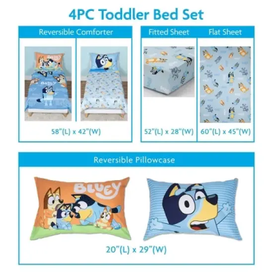 Bluey Kids' 4pc Toddler Bed Set image {7}