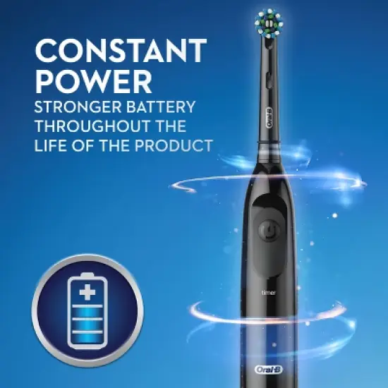 Oral-B PRO 100 Crossaction Battery Powered Toothbrush - Black image {4}