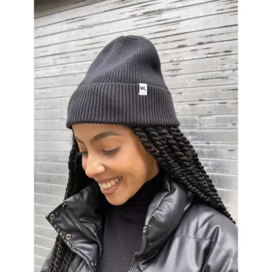 The Wrap Life | Cuffed Satin Lined Beanie image {5}