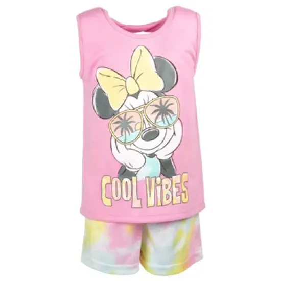 Disney Winnie the Pooh Tank Top Shirt & Mesh Shorts Yellow/Pink image {5}