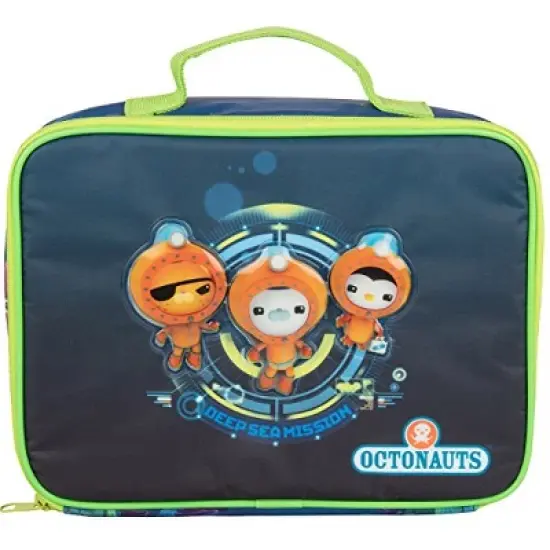 Octonauts Insulated Lunch Sleeve - Reusable School Lunch Box for Kids - Heavy Duty Tote Bag w Mesh Pocket -"Friends" image {1}