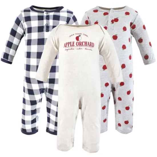Hudson Baby Infant Boys Cotton Coveralls, Apple Orchard image {5}