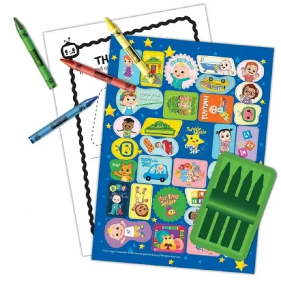CoComelon Coloring Book with Crayons image {1}