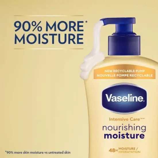 Vaseline Intensive Care Moisturizing Body Lotion with Oat Extract Nourishing Moisture image {5}