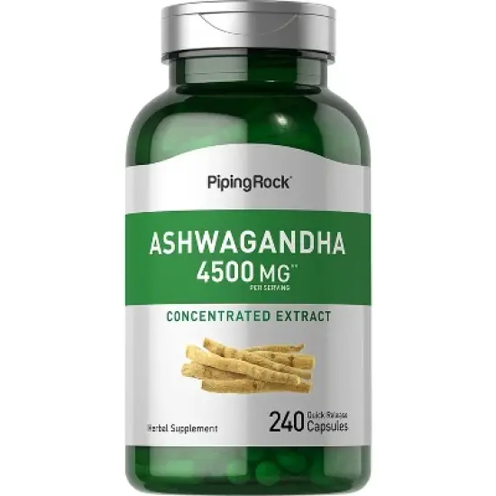 Piping Rock Ashwagandha 4500 mg | 240 Capsules image {1}