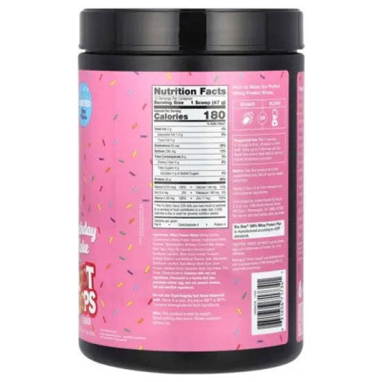 SIXSTAR 100% Whey Protein Plus, Birthday Cake Kellogg's Froot Loops, 1.55 lbs (705 g) image {1}