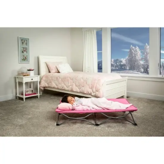 Regalo My Cot Portable Toddler Bed Includes Fitted Sheet - Pink image {4}