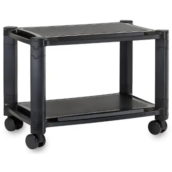Mount-It! Under Desk Printer Stand with Wheels | Rolling Printer Cart | Height Adjustable Stacked Office Machine Cart w/ Paper Storage Tray image {6}