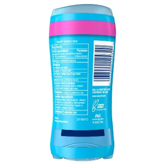 Secret Invisible Solid Antiperspirant & Deodorant - Powder Fresh Twin Pack - 2.6oz/2ct image {8}