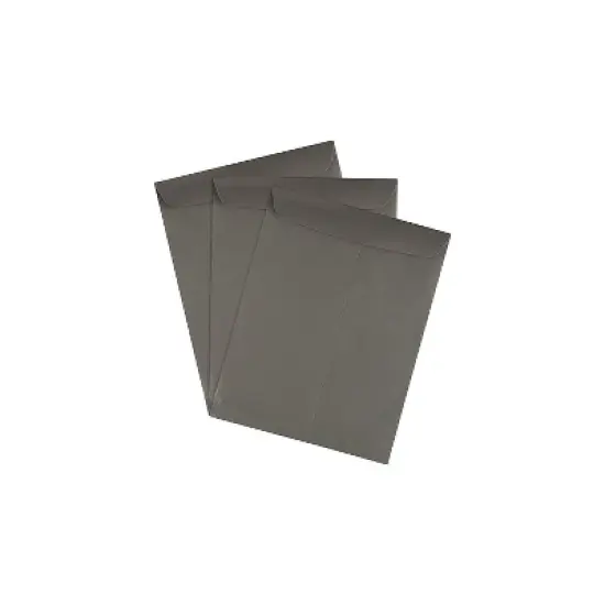 JAM Paper 10 x 13 Open End Catalog Envelopes Dark Grey 50/Pack (21285784i) 21285784I image {2}