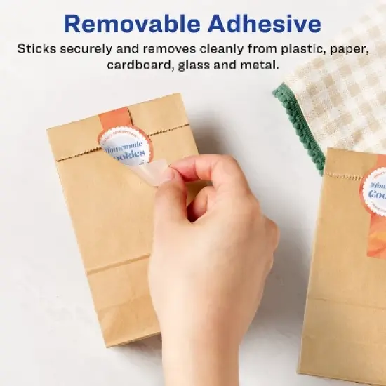 Avery Removable Wraparound Band Labels, 1.5" x 3.5", 250ct image {1}