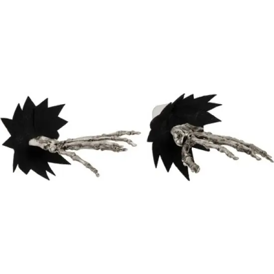 Northlight 7" Skeleton Hands Halloween Window Decoration image {4}