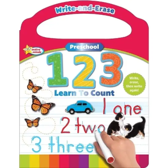 Active Minds Write-And-Erase Preschool 123 - by  Sequoia Children's Publishing (Board Book) image {1}