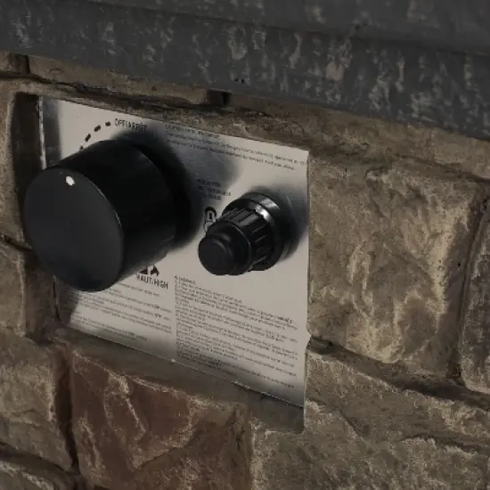 Chesney Outdoor 40000 BTU Light Weight Concrete Octagonal Fire Pit Stone - Christopher Knight Home image {4}