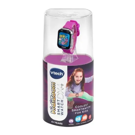 VTech KidiZoom Smartwatch DX4 - Purple: Sensory Development, Teaching Aid, No Assembly Required image {10}