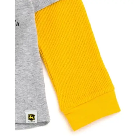 John Deere Tractor Construction 2fer Waffle Knit Long Sleeve T-Shirt Toddler image {6}