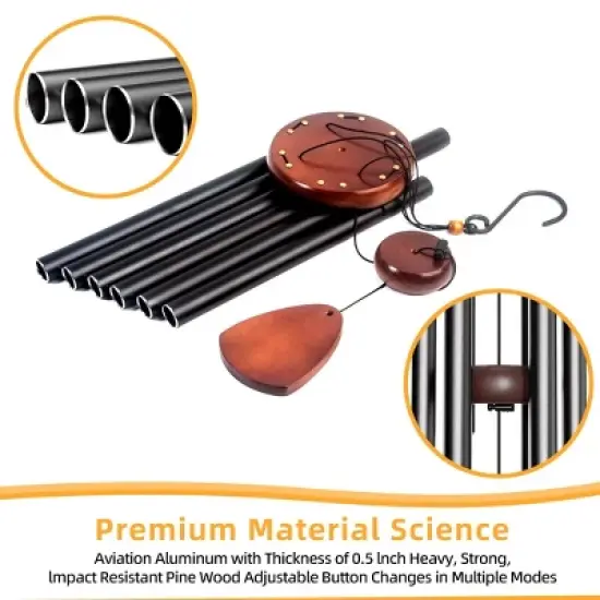 PAIHOME Aluminium Wind Chimes, 32" image {3}