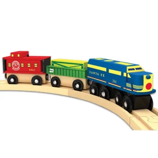 MasterPieces Wood Train Sets - Lionel Santa Fe Cargo 3 Piece Train Set image {4}