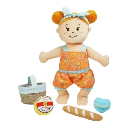 Manhattan Toy Wee Baby Stella Al Fresco 12" Soft Baby Doll Set for Toddlers 12 Months and Up image {8}