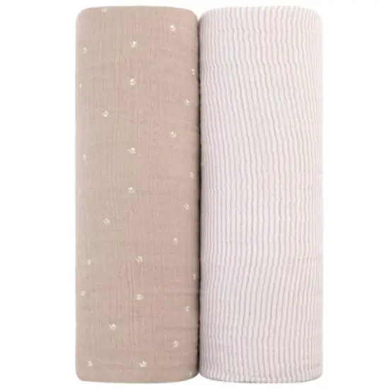 Ely's & Co. Cotton Muslin Swaddle Blanket  2 Pack image {13}