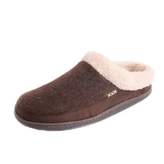 Alpine Swiss Paul Mens Memory Foam Fleece Clog Slippers House Shoes image {7}