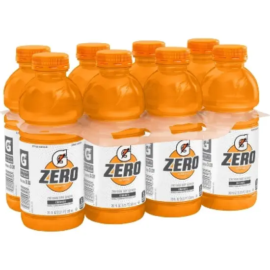 Gatorade G Zero Orange Sports Drink - 8pk/20 fl oz Bottles image {1}