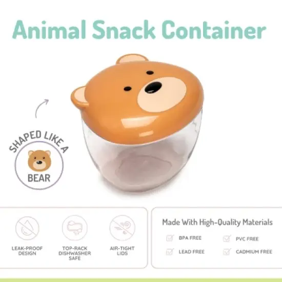 Melii Animal Snack Container - Bear image {1}
