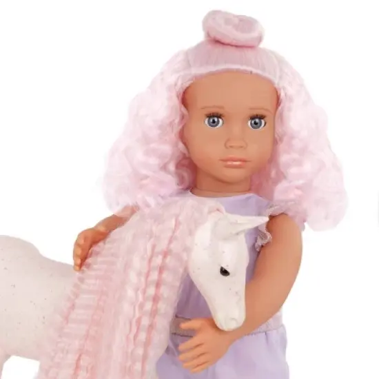 Our Generation Elara & Lumina 18" Doll & Foal Hair Play Set image {1}