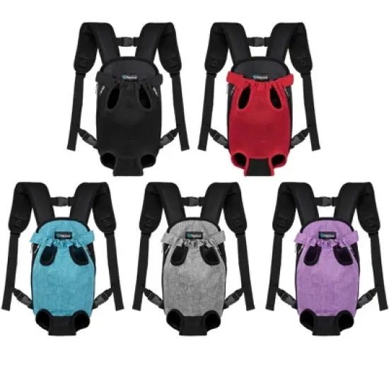 PetAmi Dog Carrier Backpack, Adjustable Ventilated Front Chest Sling Bag, Hiking Camping Travel Pet Puppy Cat image {7}