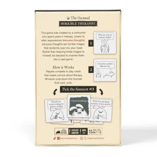 Exploding Kittens Horrible Therapist Card Game image {1}
