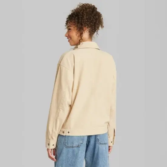 Women's Boxy Zip-Up Cord Jacket - Wild Fable&trade; image {2}