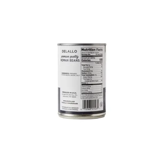 DeLallo Roman Beans, 15.5 oz Can, (6 Pack) image {4}
