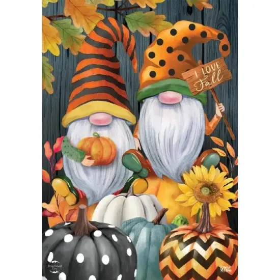 Briarwood Lane Fall Garden Flag 12x18 For Outdoor Fall Gnomes Humor For Fall Garden Flag Flags For Outside image {4}