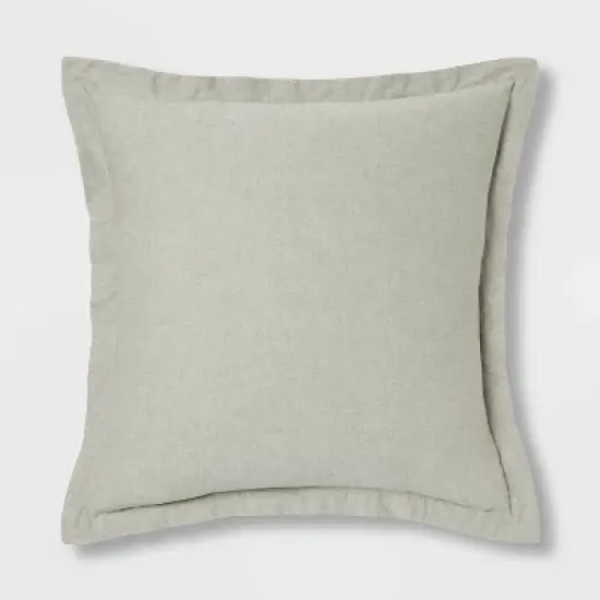 Euro Cotton Linen Blend Chambray Decorative Throw Pillow - Threshold&trade; image {6}