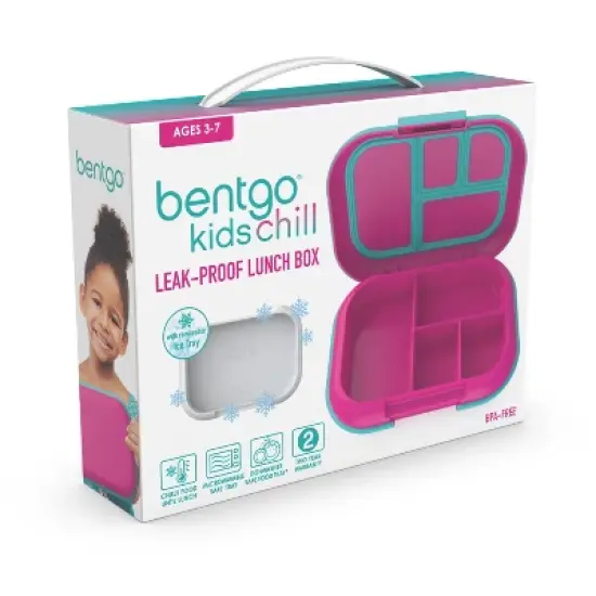 Bentgo Kids' Chill Lunch Box, Bento-Style Solution, 4 Compartments & Removable Ice Pack image {6}