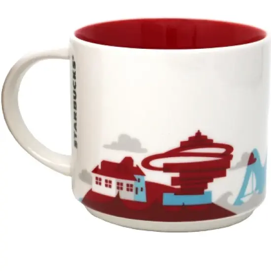 Starbucks You Are Here Series Tsingtao Ceramic Mug, 14 Oz image {1}