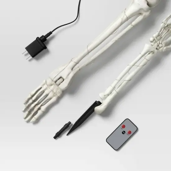 5pc Skeleton Parts Stake Lights Halloween Decorative Prop Off White - Hyde and EEK! Boutique&trade; image {2}