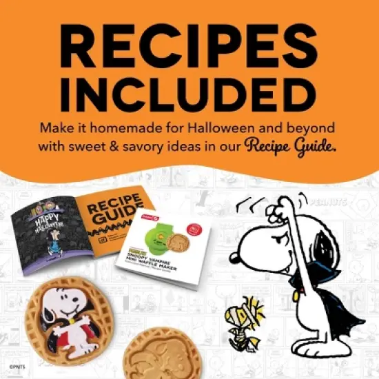 Peanuts x Dash Snoopy Vampire Mini Waffle Maker image {6}