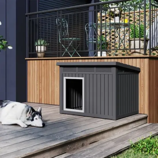 Decksplore Modern & Durable Weather-Resistant Pet House for Medium Dogs image {1}