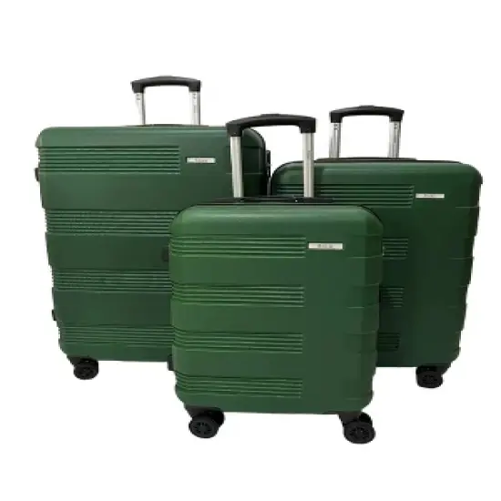 Polli ABS Hard shell Lightweight 360 Dual Spinning Wheels Combo Lock 28", 24", 20" 3 Piece Luggage Set image {4}