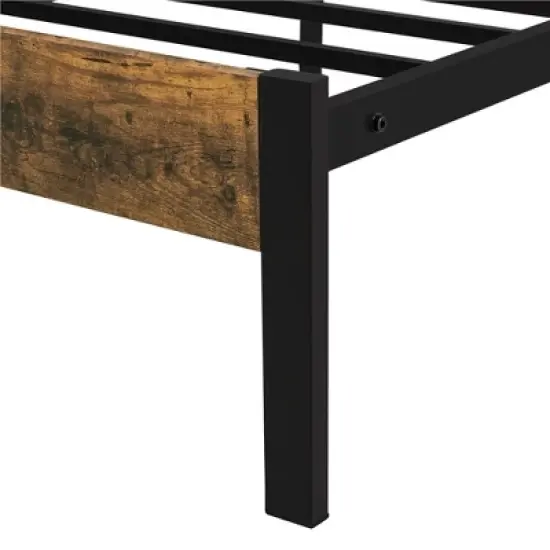 Yaheetech Metal Bed Frame with Headboard and Footboard Mattress Foundation Slatted Bed Base image {6}