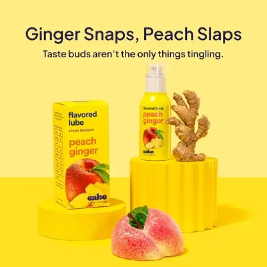 Hello Cake Peach Ginger Flavored Personal Lubricant - 1.7 fl oz image {3}