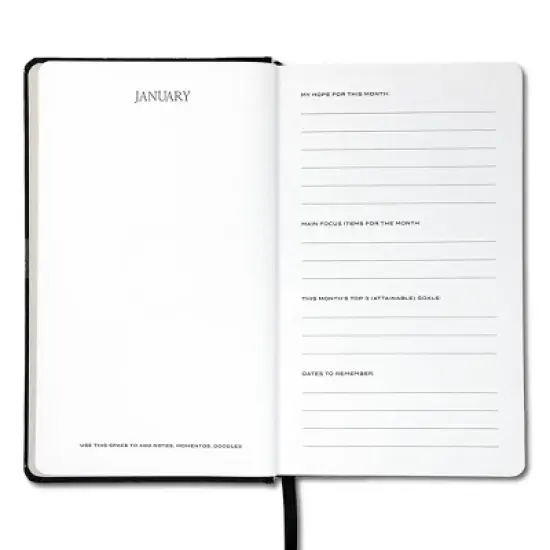 Wit & Delight 2024 Skinny Planner 7.875"x4.875" Black image {3}