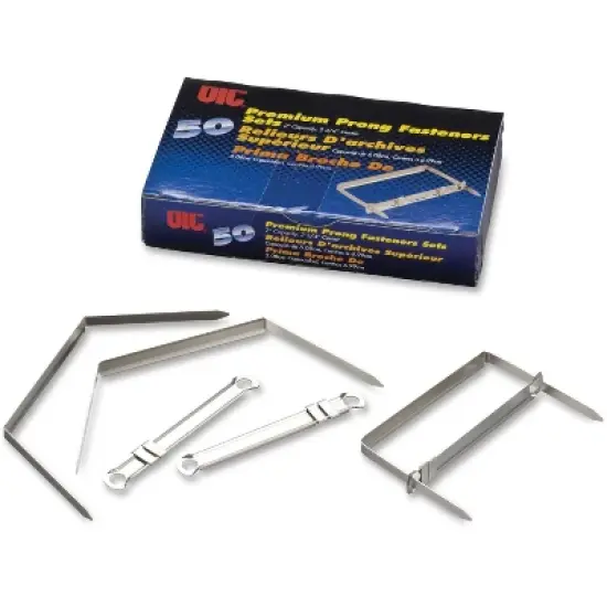 Officemate Prong Fastener 2" Set Silver 99711 image {3}