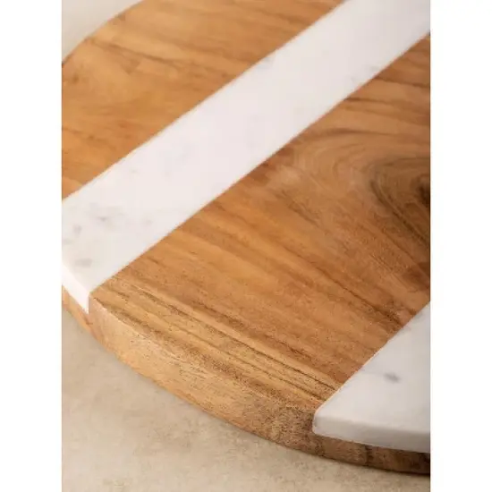 Mandawa Charcuterie Board - White, 19" image {3}