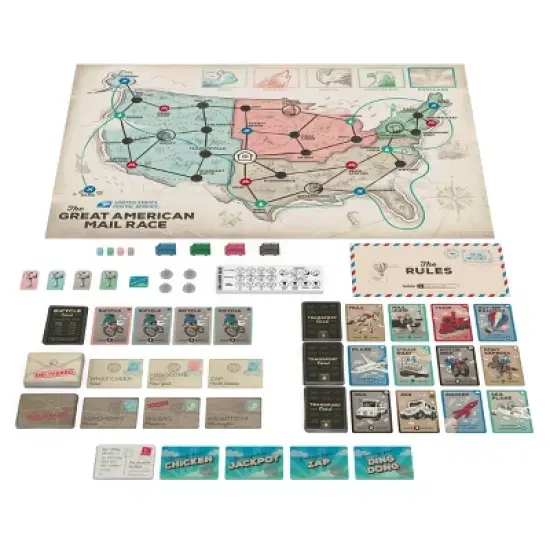 Big Potato USPS The Great American Mail Race Board Game image {3}