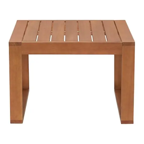 Weston 5pc Eucalyptus Wood Outdoor Set with Chairs & Table - Natural - Alaterre Furniture image {11}